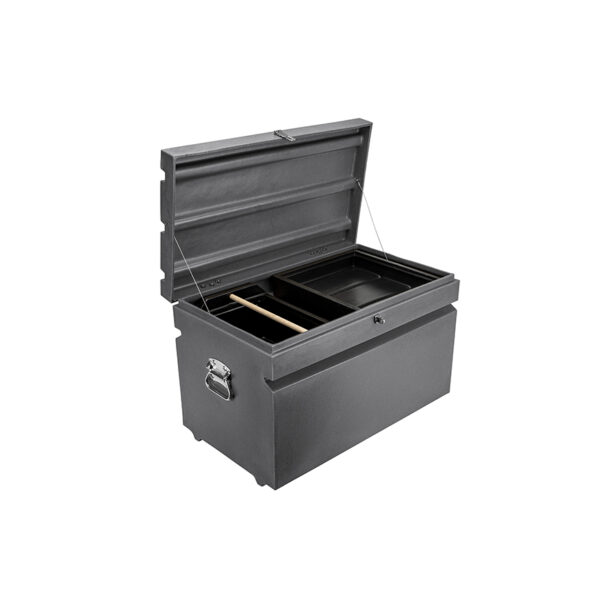 Dakota 283 Tack Box with Trays Dark Granite